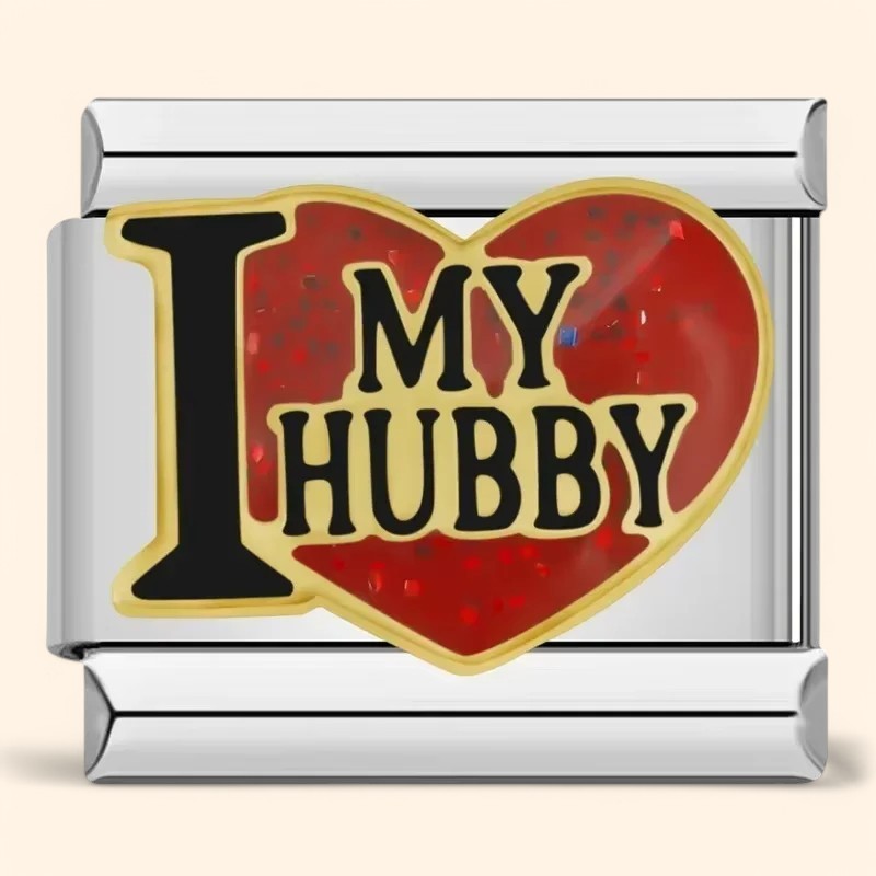 Love My Husband Charm - Silver