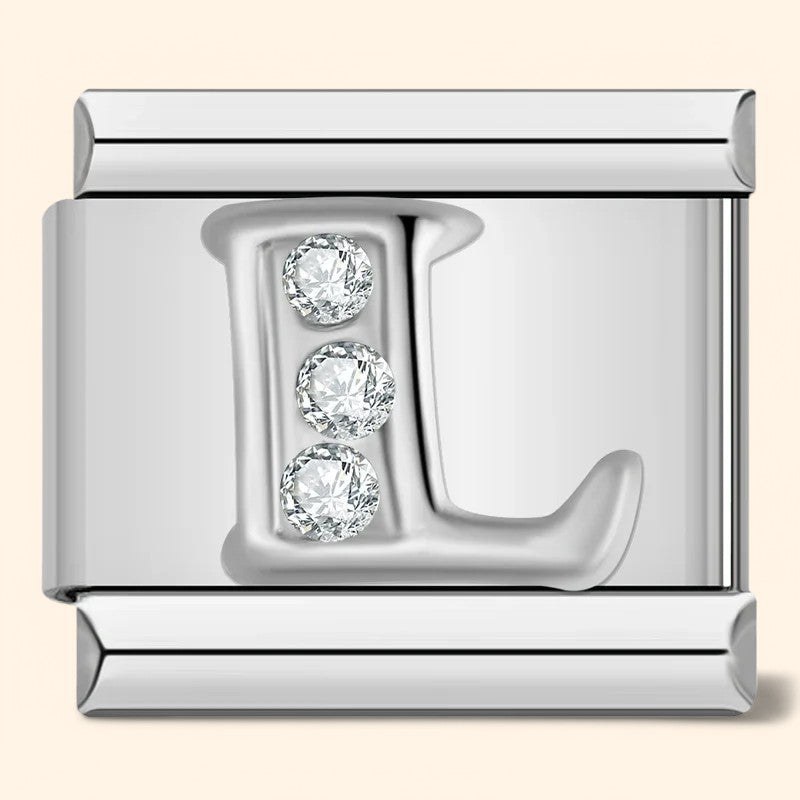 Letter Charm - Silver