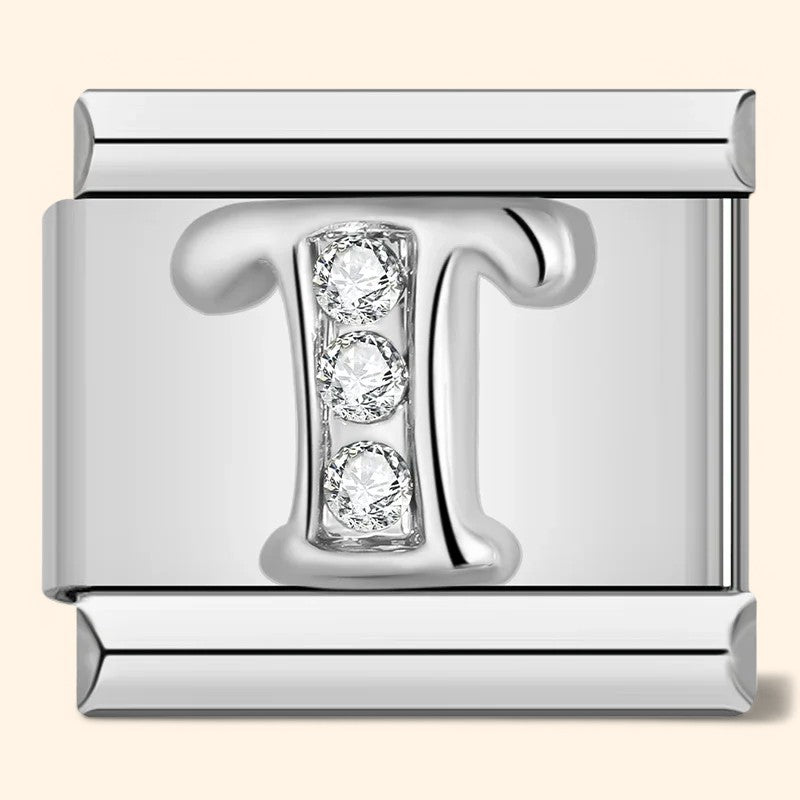 Letter Charm - Silver