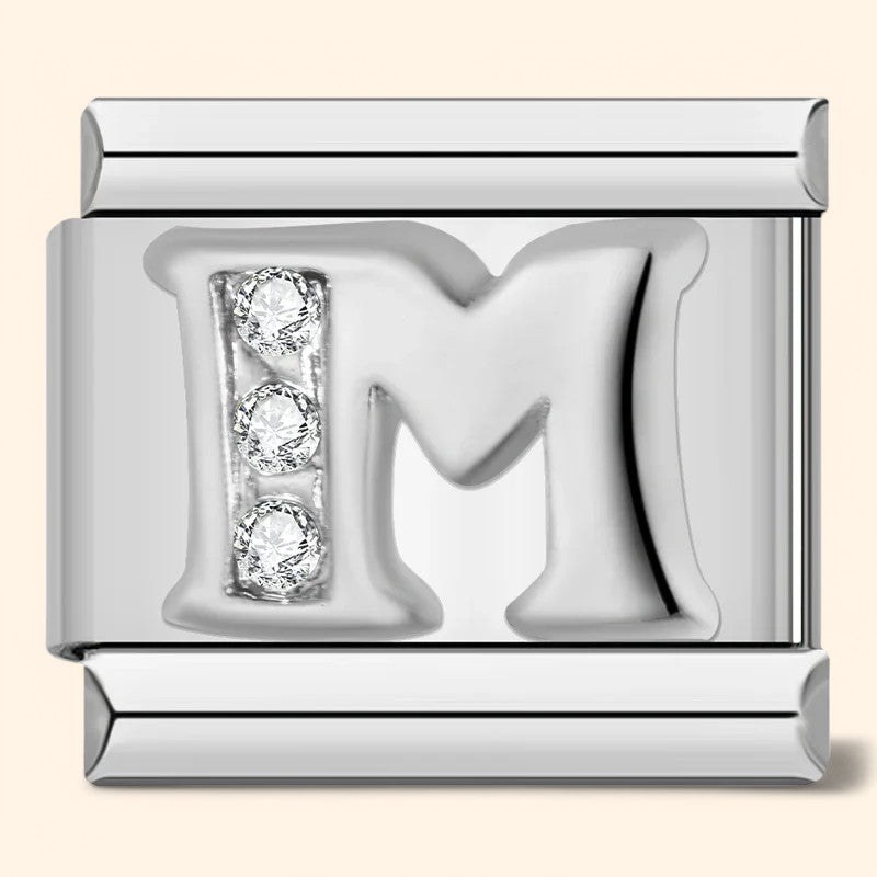 Letter Charm - Silver