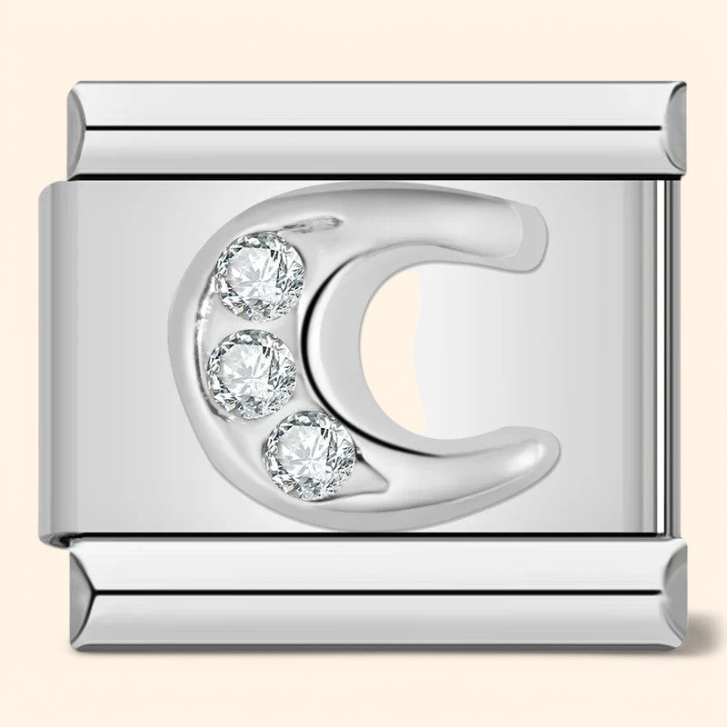 Letter Charm - Silver