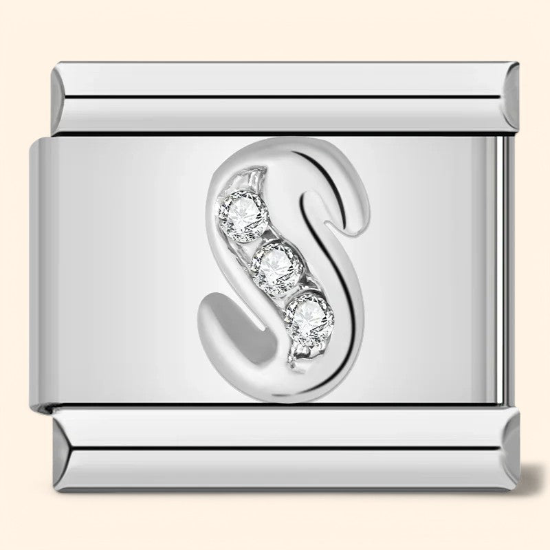 Letter Charm - Silver