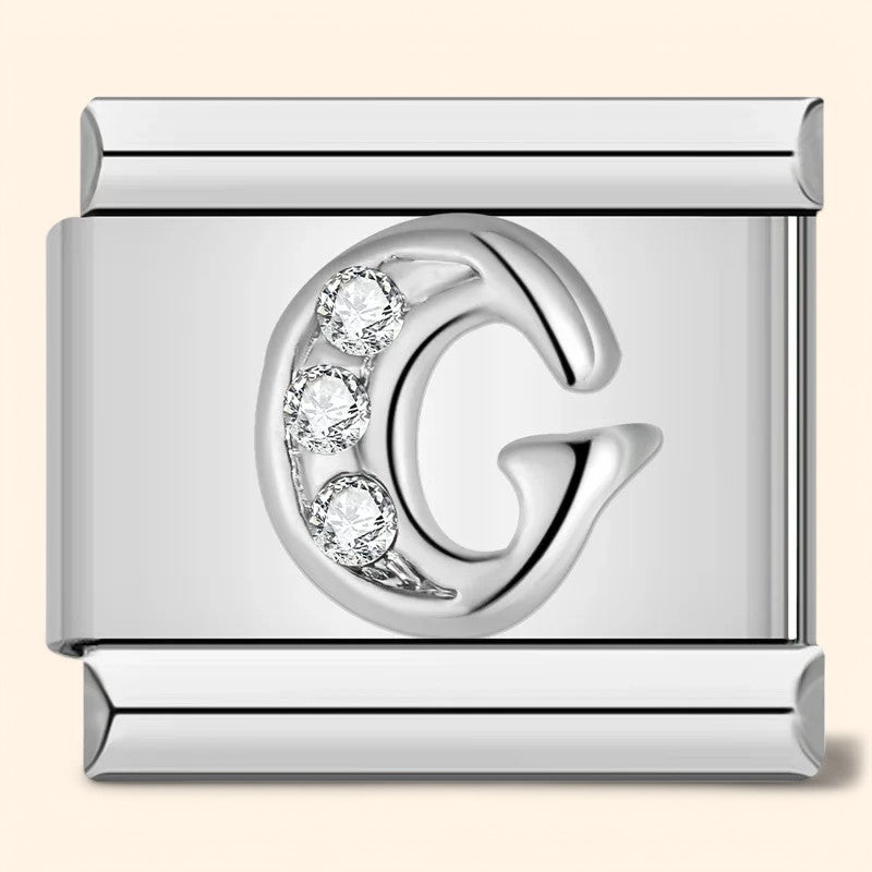 Letter Charm - Silver