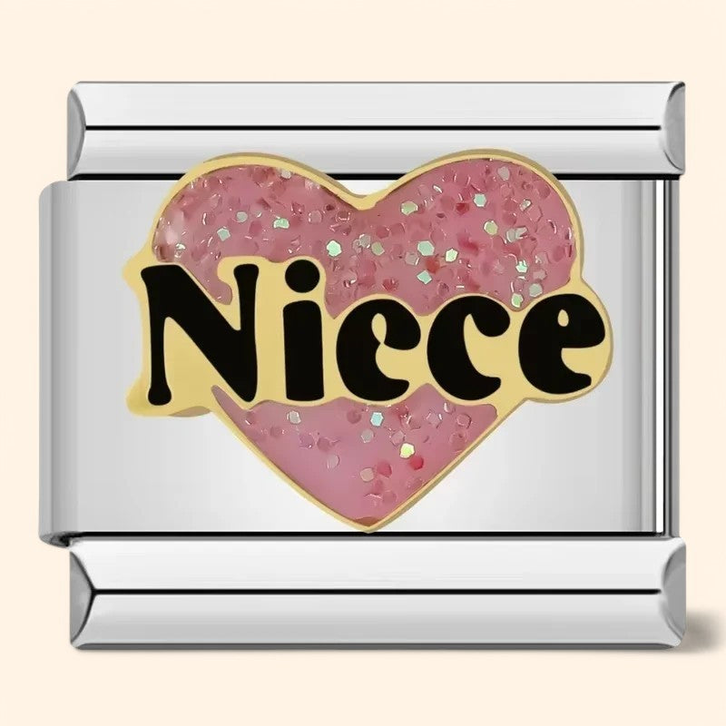 Niece Charm - Silver